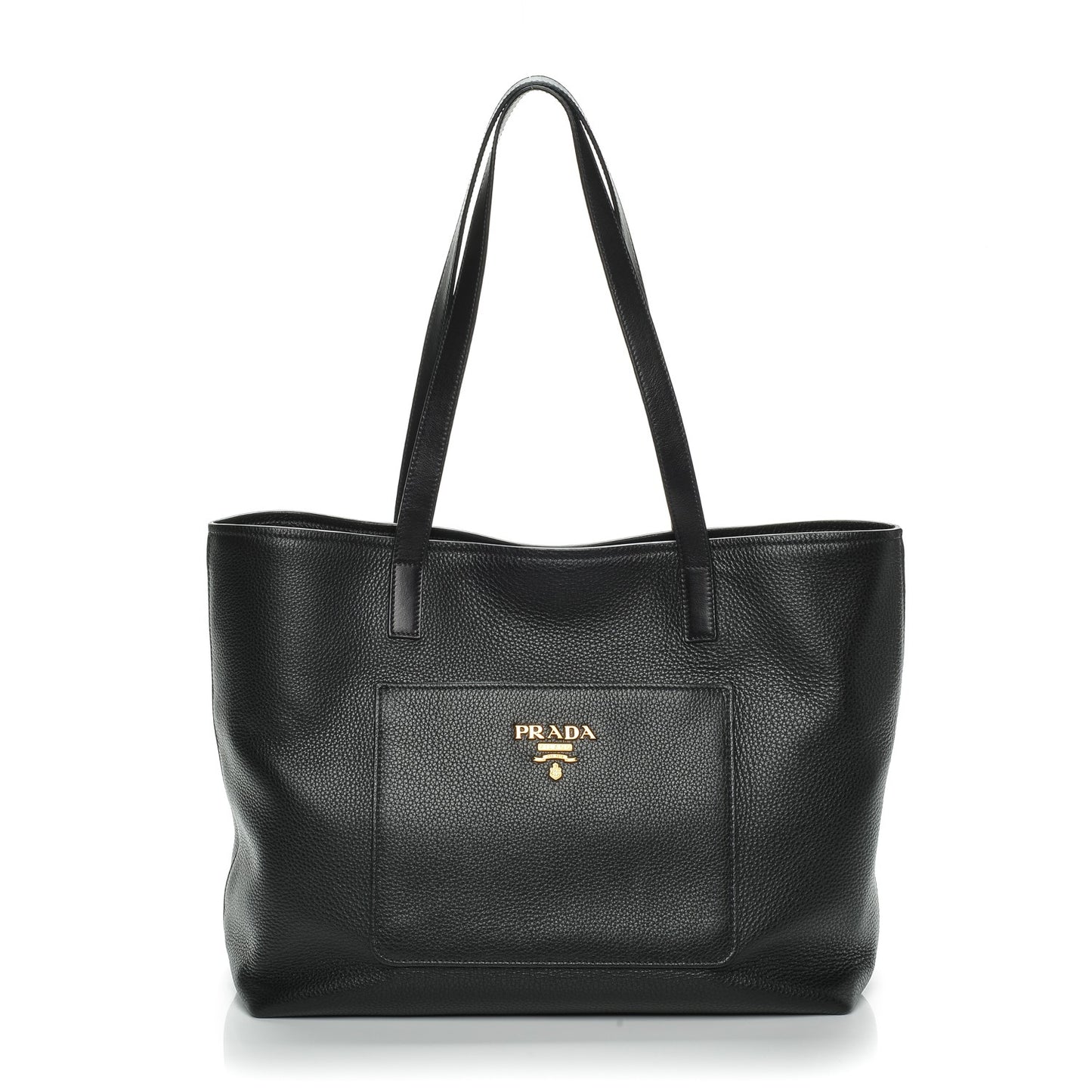 Vitello Daino Tote Nero Black