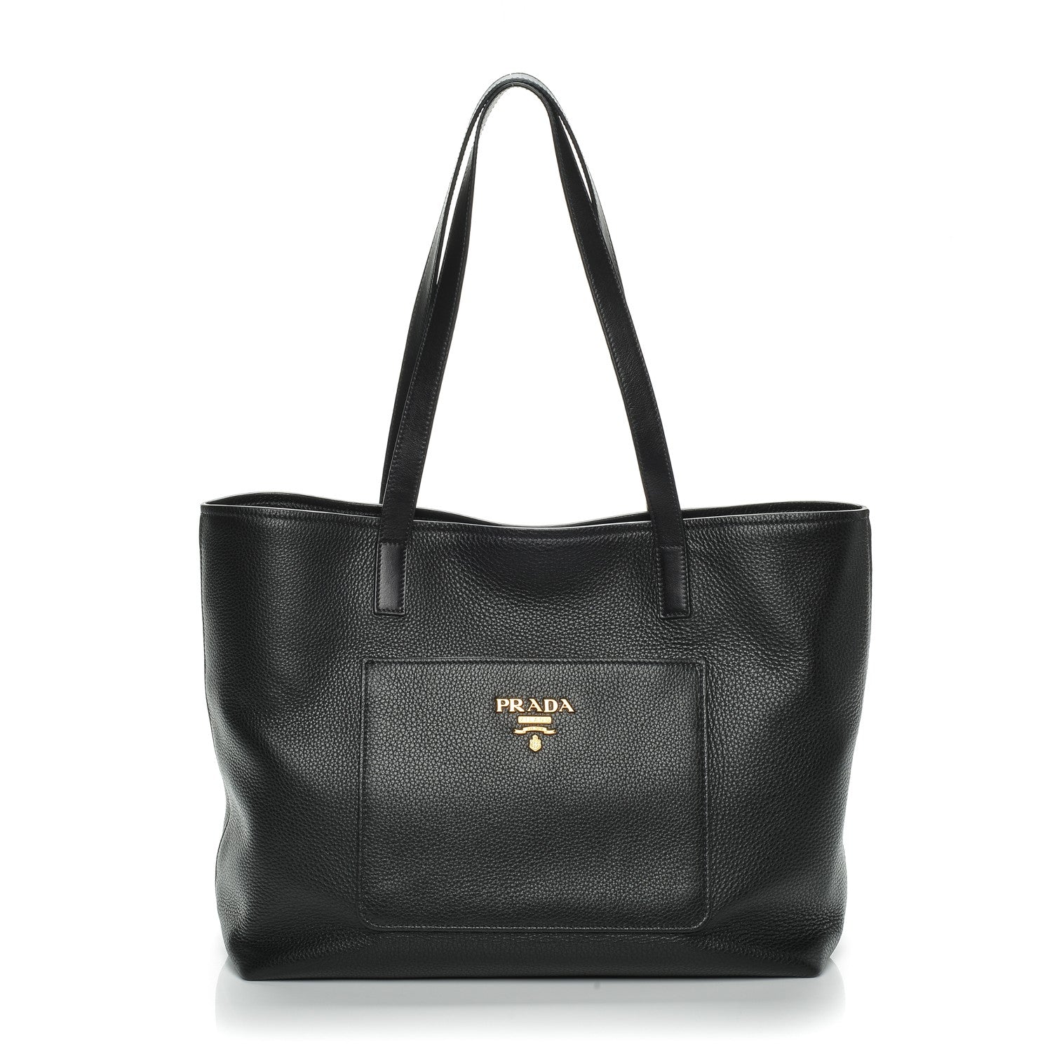 Prada Vitello Daino Tote Nero Black 1 of 8