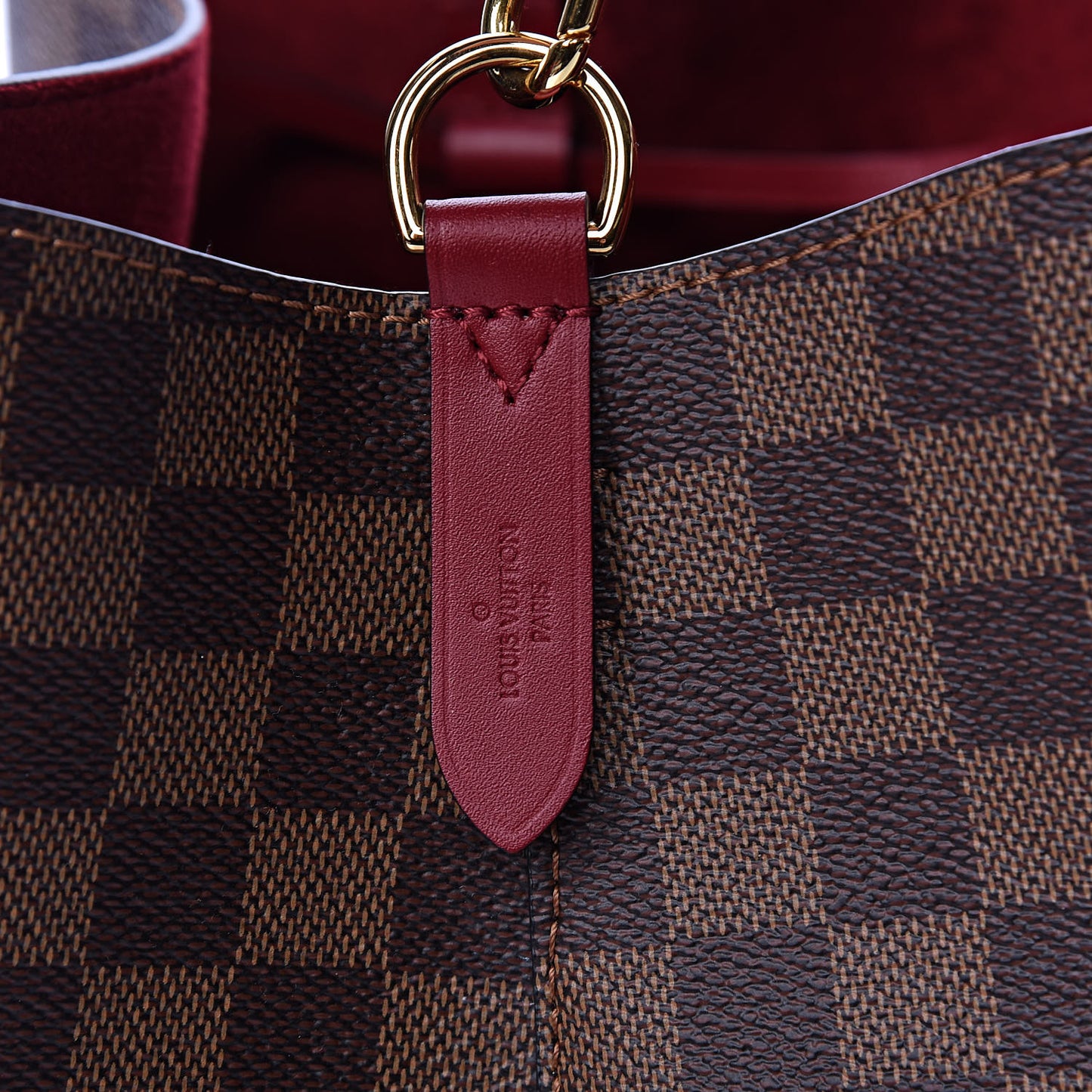 Damier Ebene Neonoe MM Cherry Berry