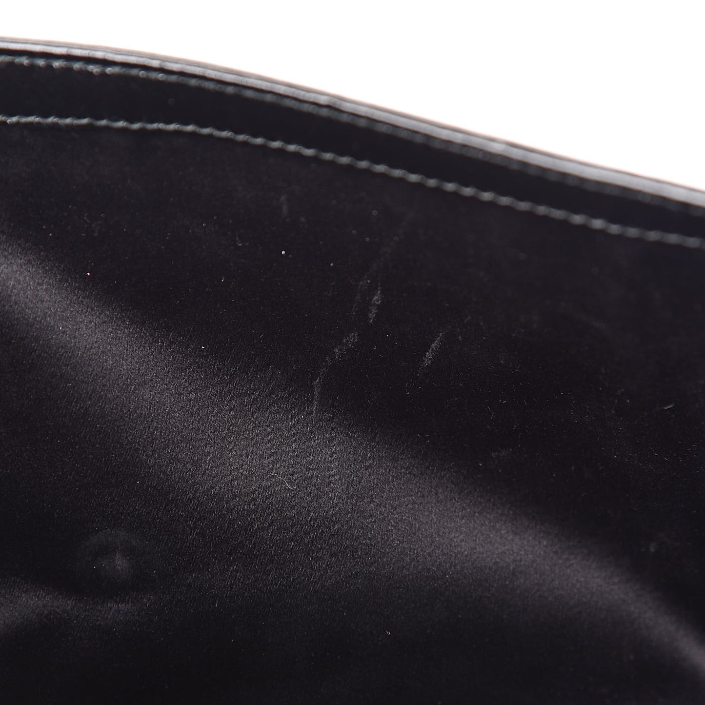 Textured Patent Monogram Large Belle De Jour Clutch Black