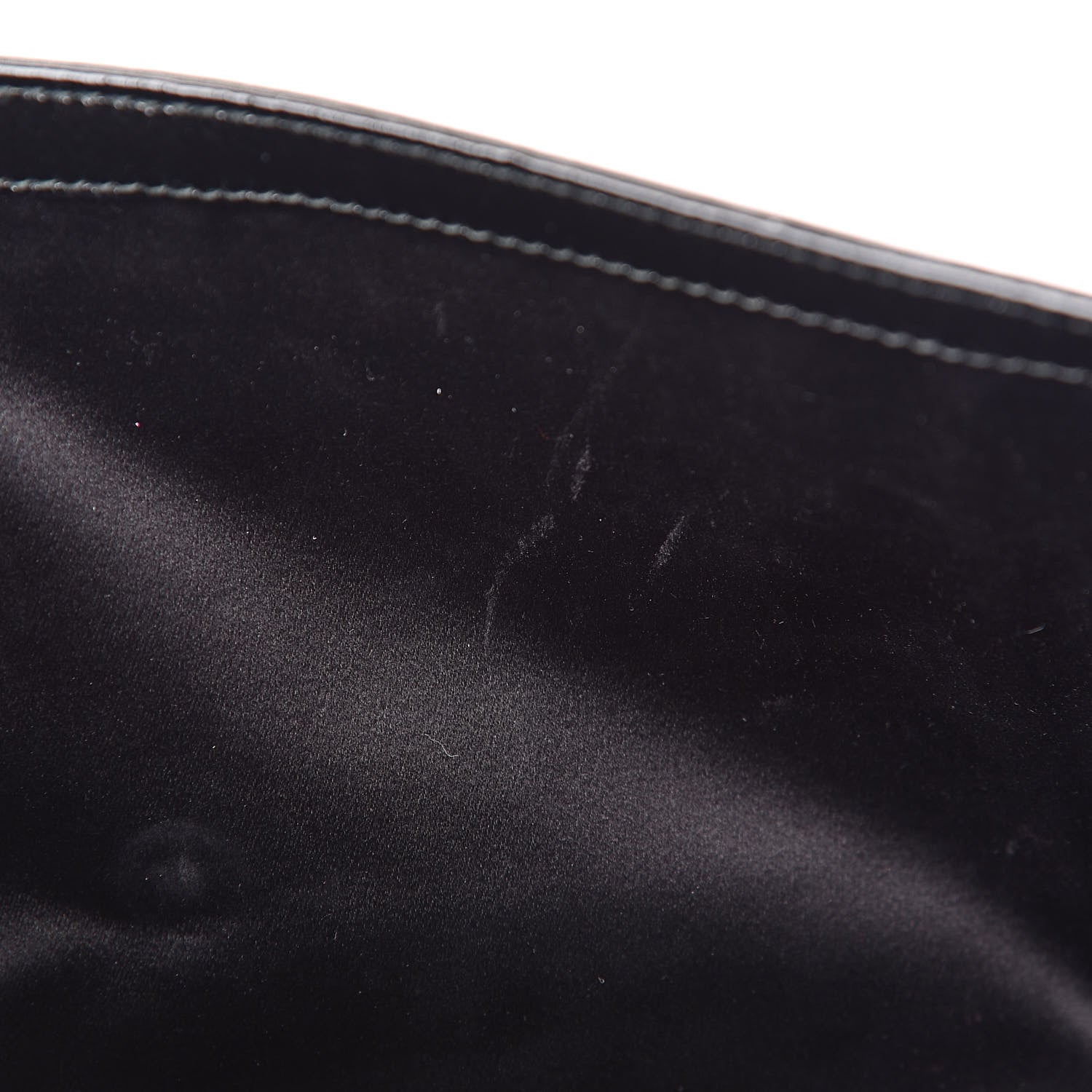 Saint Laurent Textured Patent Monogram Large Belle De Jour Clutch Black 7 of 9