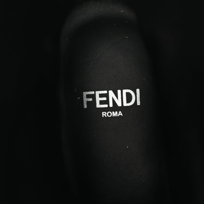 Fendi Vitello Nappa FF Embossed Tall Boots 38 Black 6 of 9