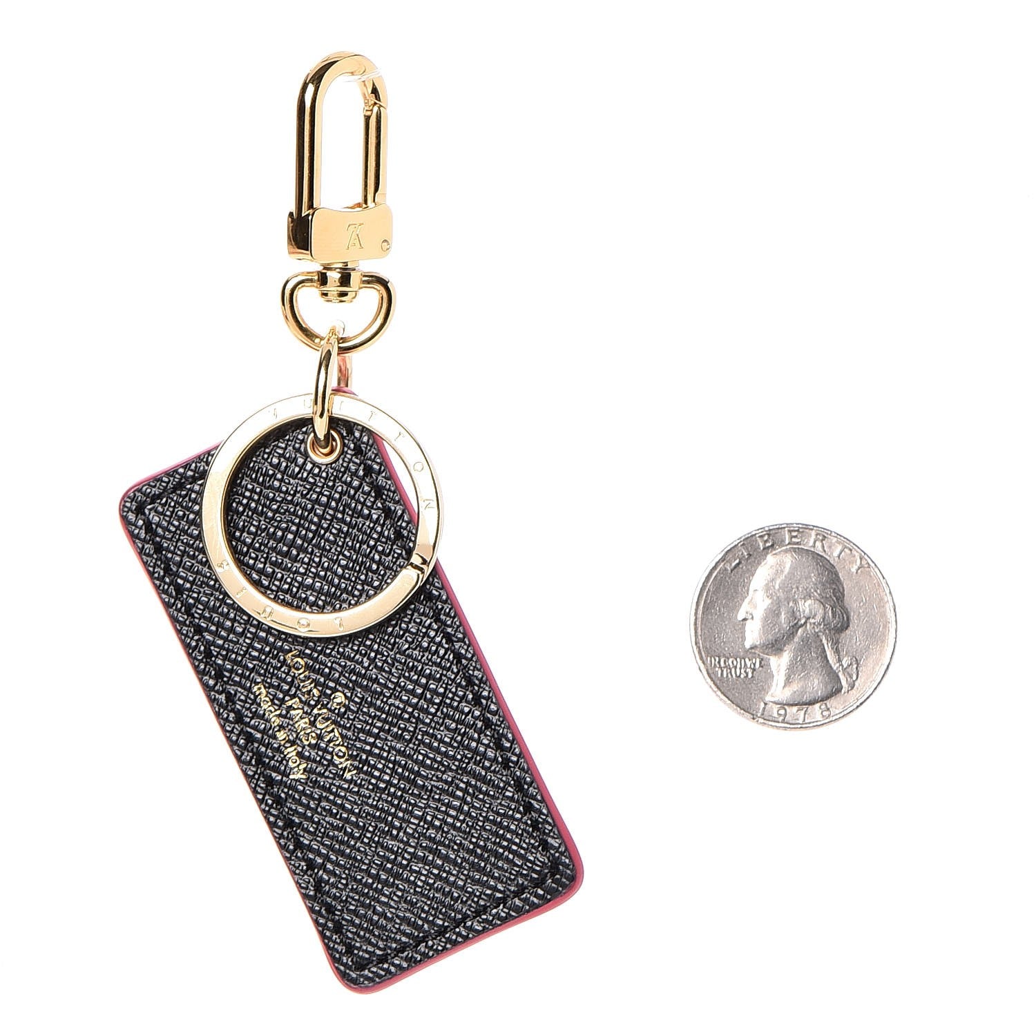 Louis Vuitton Calfskin World Tour BB Bag Charm Key Holder 2 of 4