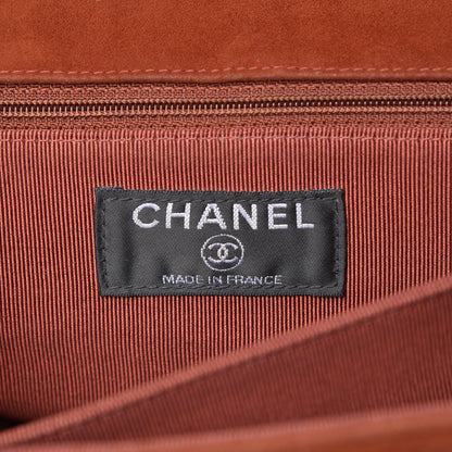 Chanel Suede Square Quilted Medium Mademoiselle Flap Orange 6 of 14