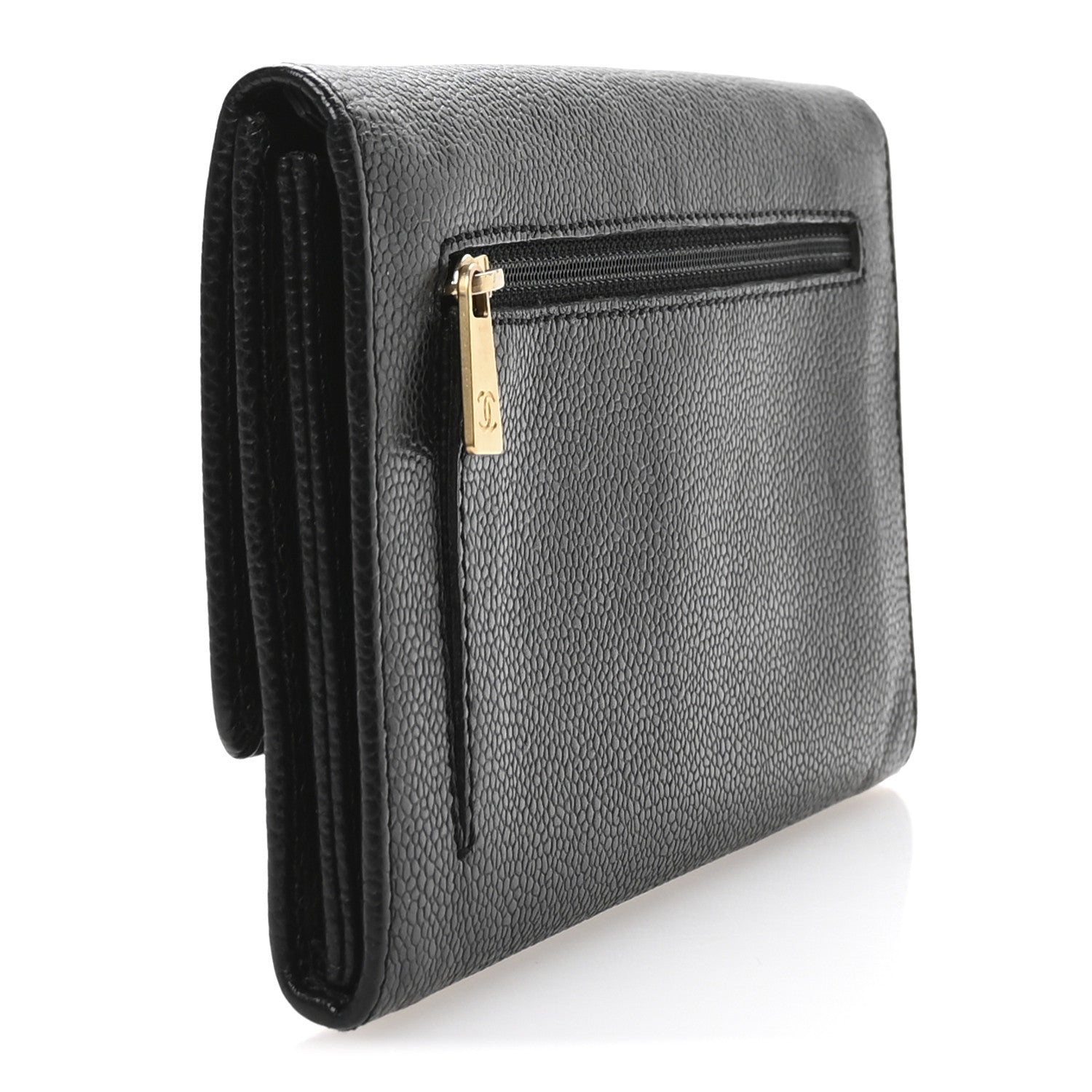Chanel Caviar Timeless CC Wallet Black 3 of 8