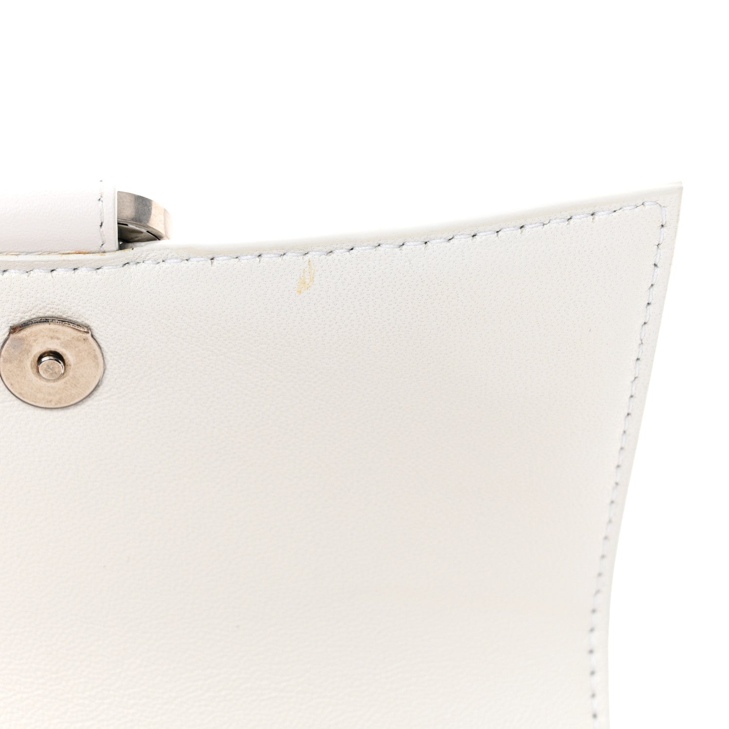Balenciaga Smooth Calfskin Graffiti Hourglass Top Handle Bag XS White Black 12 of 14