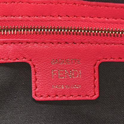 Fendi Nappa FF 1974 Embossed Baguette Lampone 6 of 9