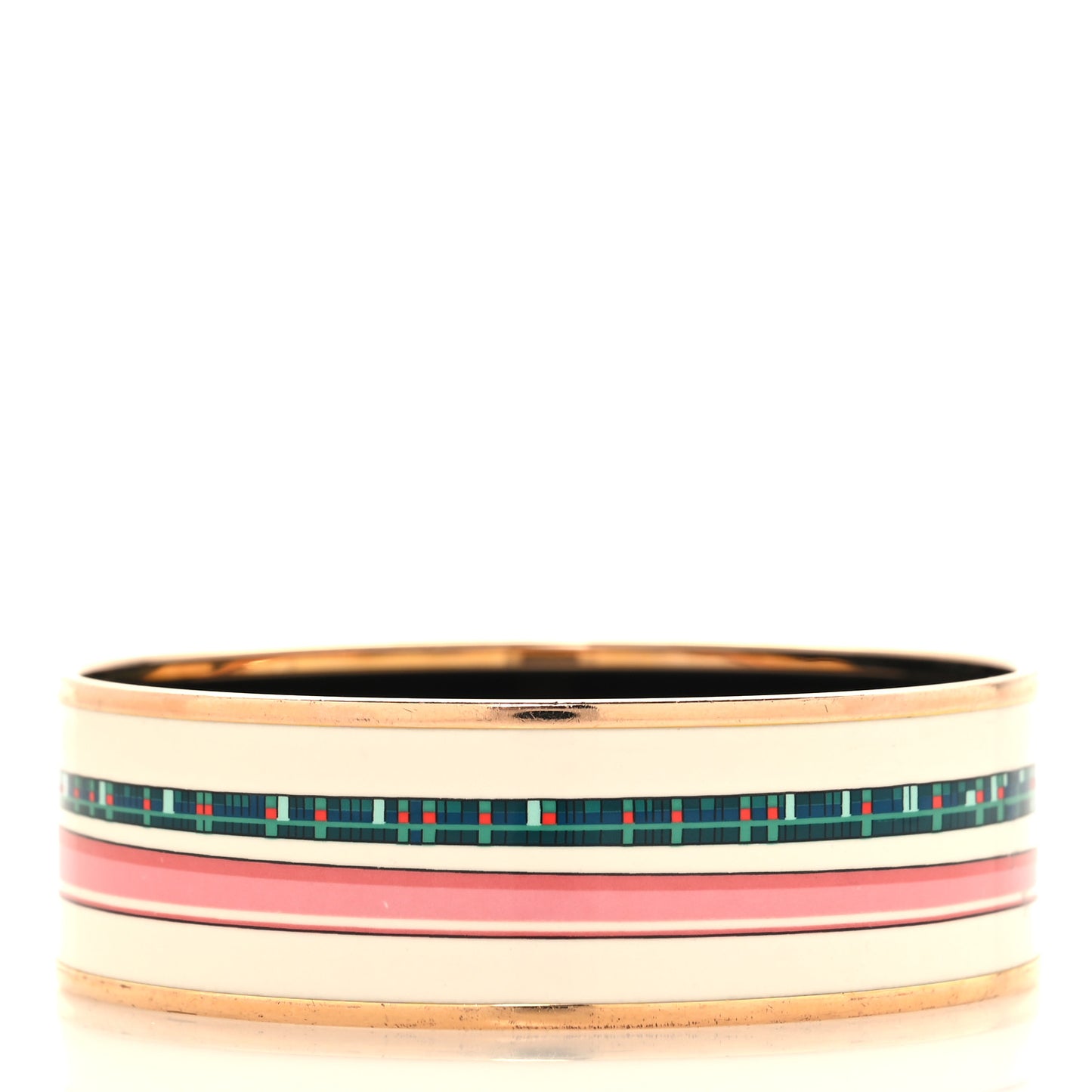 Enamel Printed Wide Les Cannes Bracelet 70 Baroque