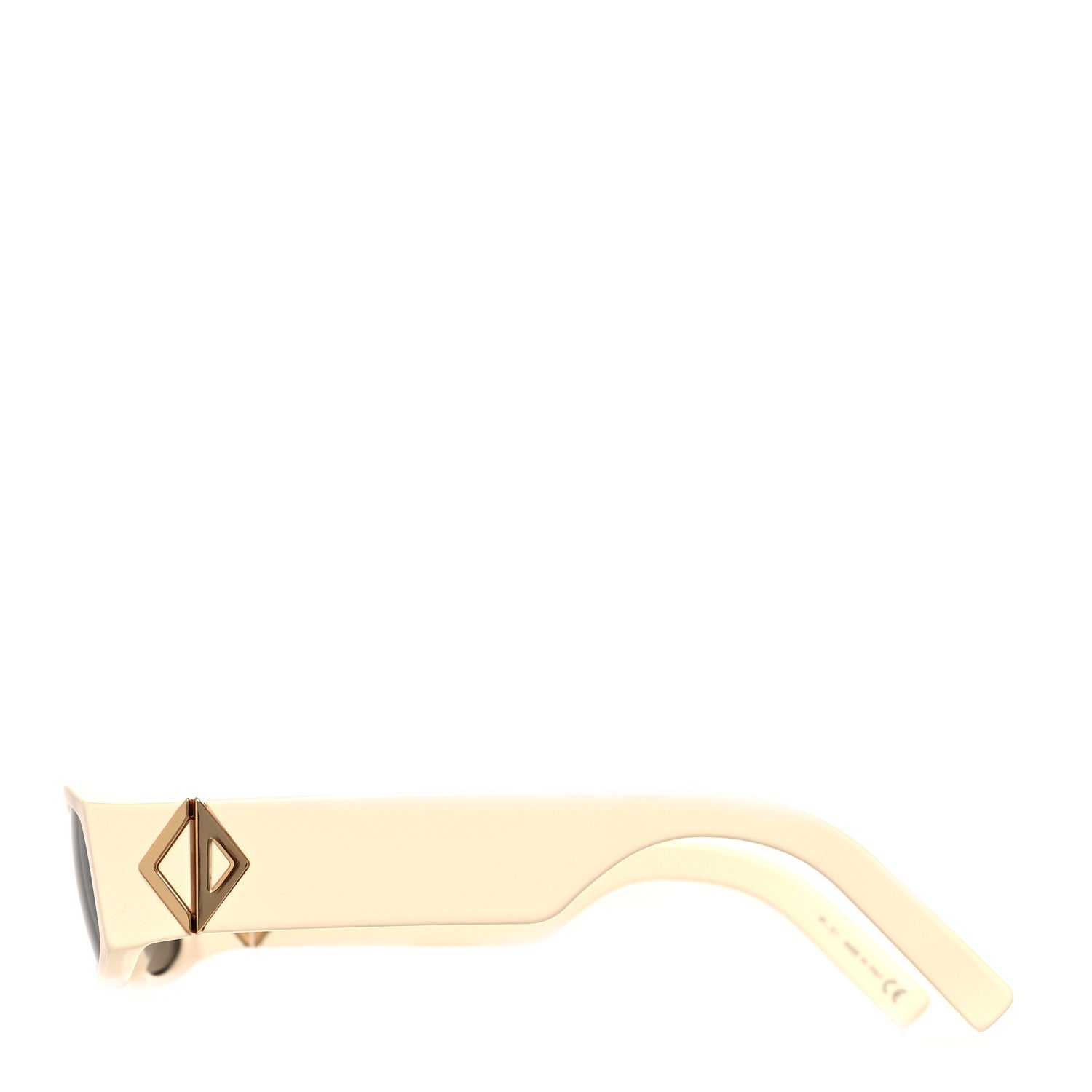 Christian Dior Acetate Rectangular CD Diamond S1I Sunglasses Ivory 3 of 9