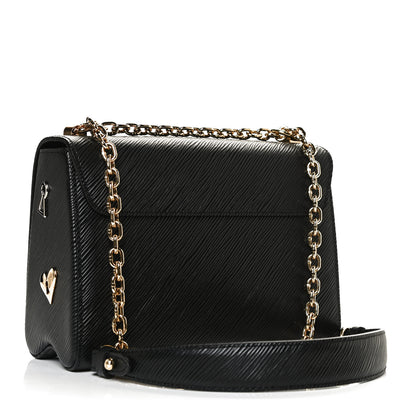 Louis Vuitton Epi Love Lock Twist Shoulder Bag MM Black 3 of 10
