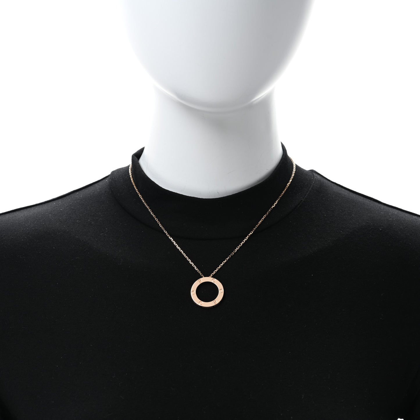 18K Pink Gold LOVE Pendant Necklace