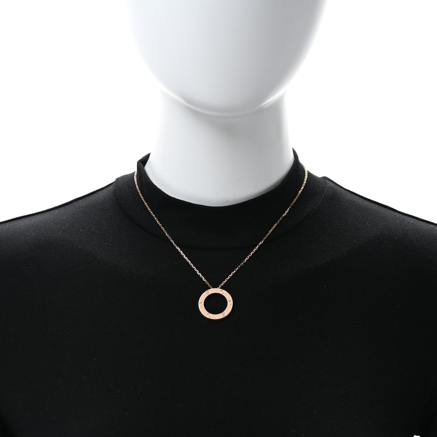 Cartier 18K Pink Gold LOVE Pendant Necklace 3 of 6