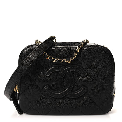 Chanel Caviar Quilted CC Vanity Case Black 1 of 10