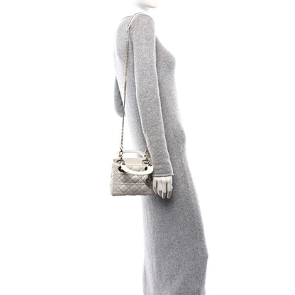 Christian Dior Lambskin Cannage Mini Lady Dior White 2 of 10