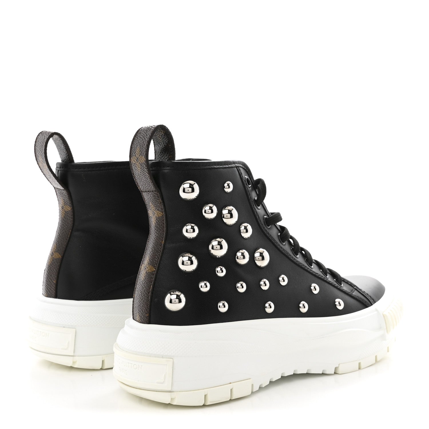 Louis Vuitton LV X YK Lambskin Squad Sneaker Boot 38 Black 5 of 11