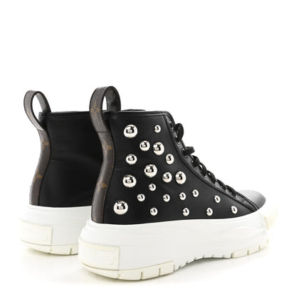 Louis Vuitton LV X YK Lambskin Squad Sneaker Boot 38 Black 5 of 11