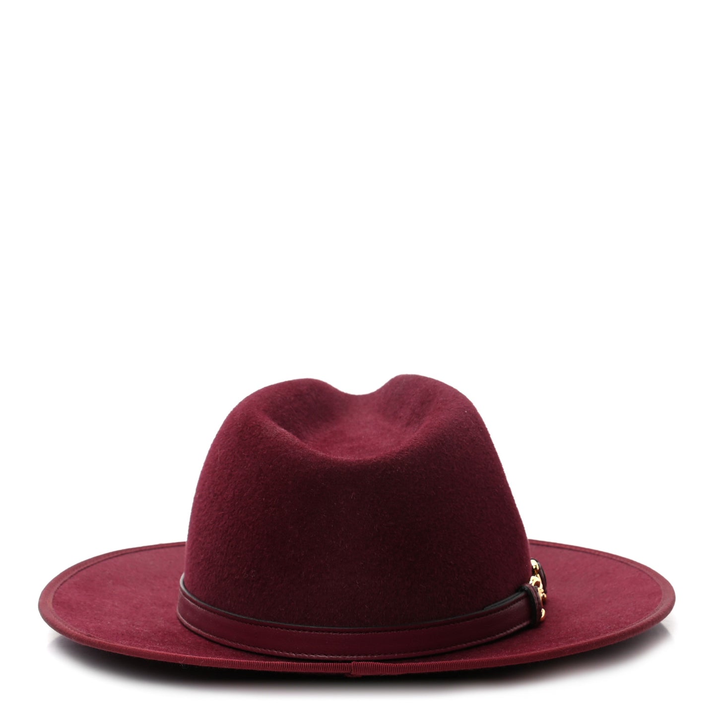 Felt Horsebit Hat S Bordeaux