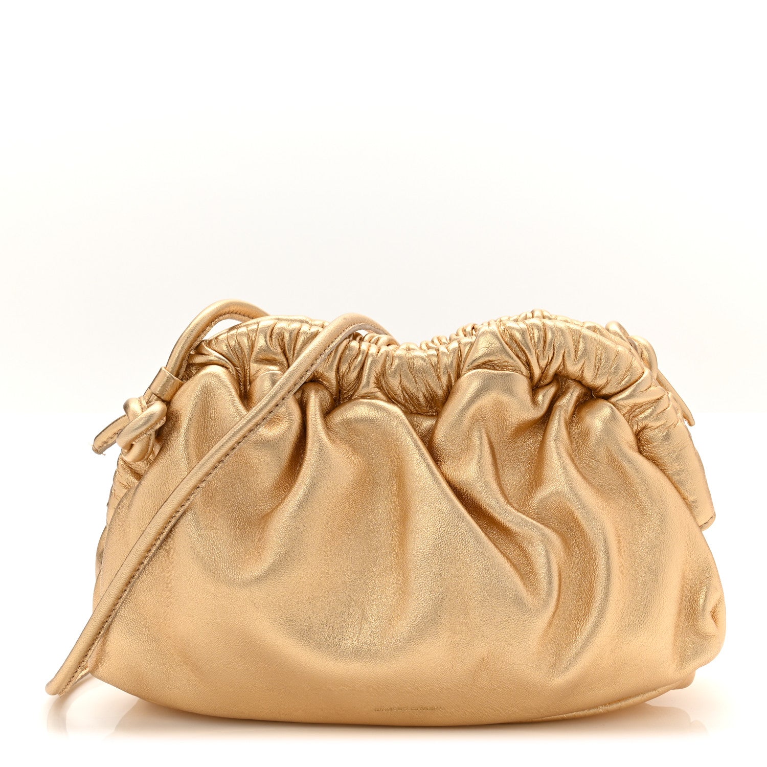 Mansur Gavriel Metallic Lambskin Mini Cloud Clutch Gold 1 of 9