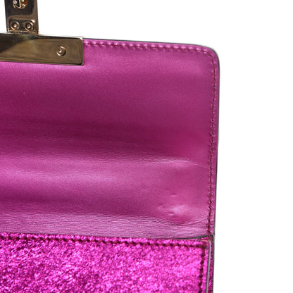 Gucci Galassia Small Padlock Shoulder Bag Fuxia 8 of 9