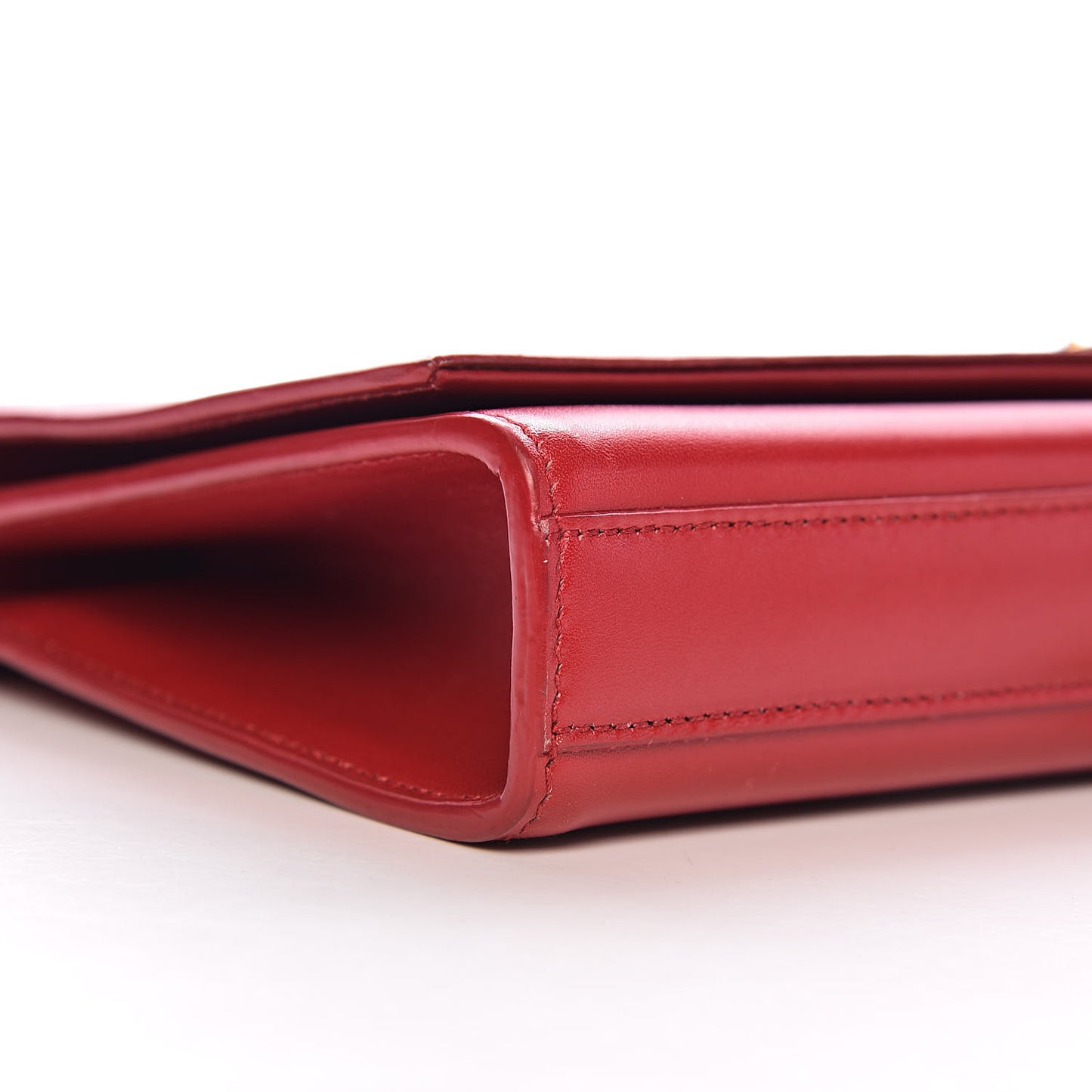 Calfskin Classic Monogram Tassel Clutch Red