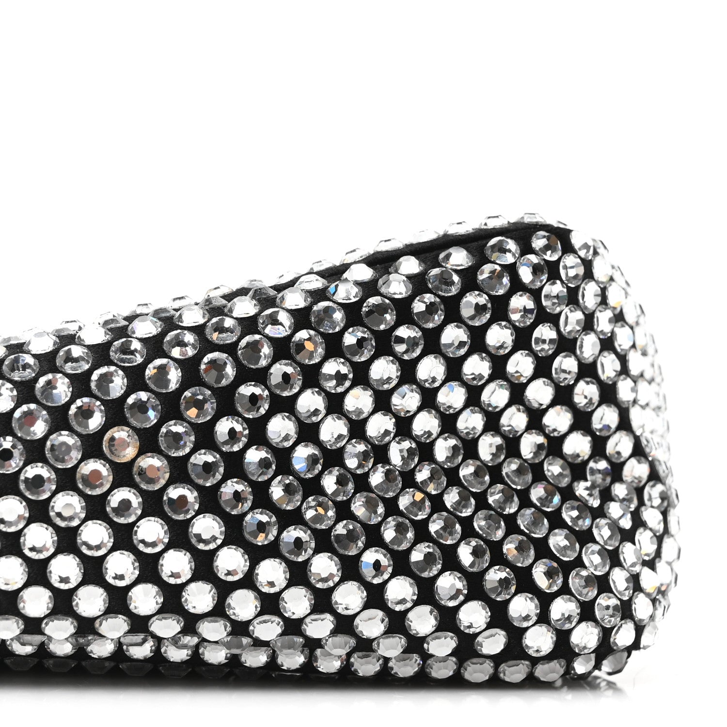 Prada Satin Crystal Triangle Pouch Cristal 9 of 11