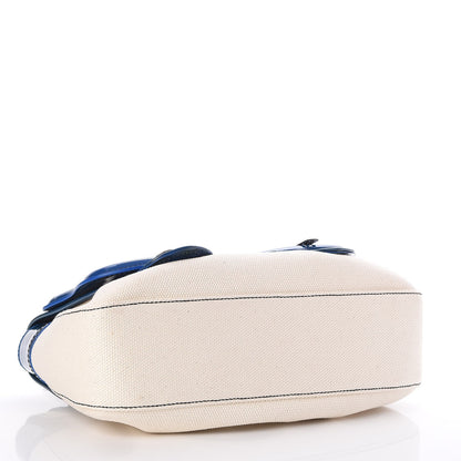 Fendi Canvas Patent B Bag True Blue 4 of 9