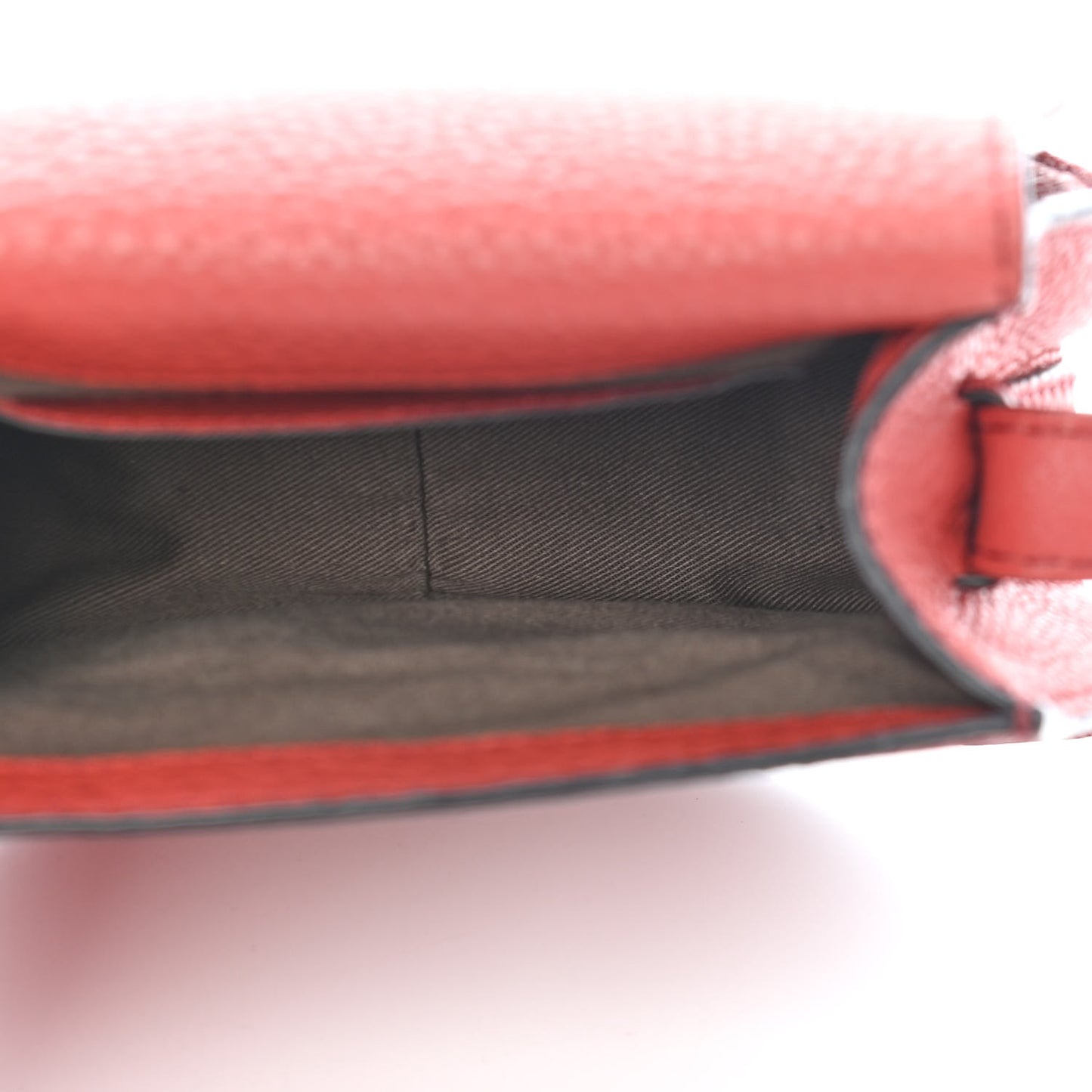 Calfskin Mini Marcie Round Crossbody Bag Brick