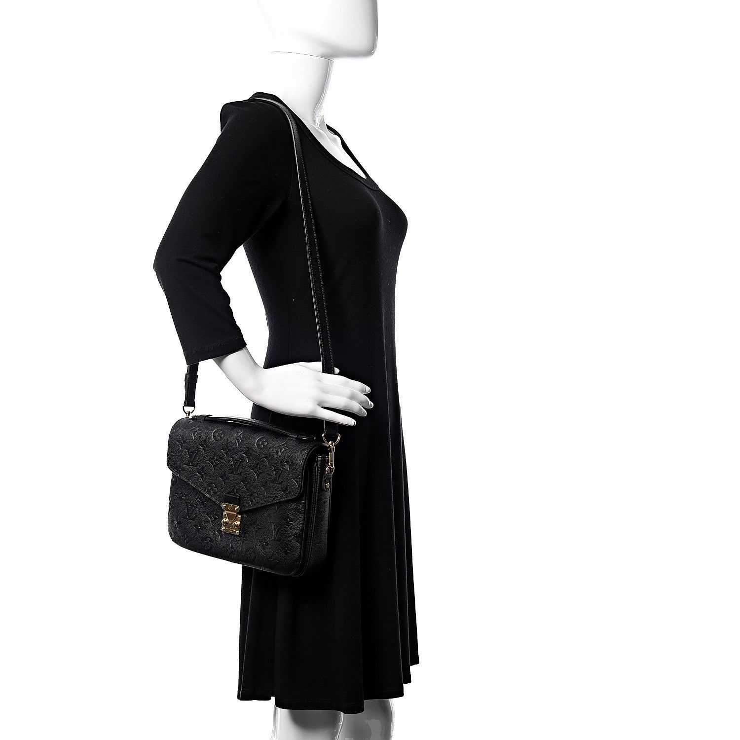 Louis Vuitton Empreinte Pochette Metis Black 2 of 10
