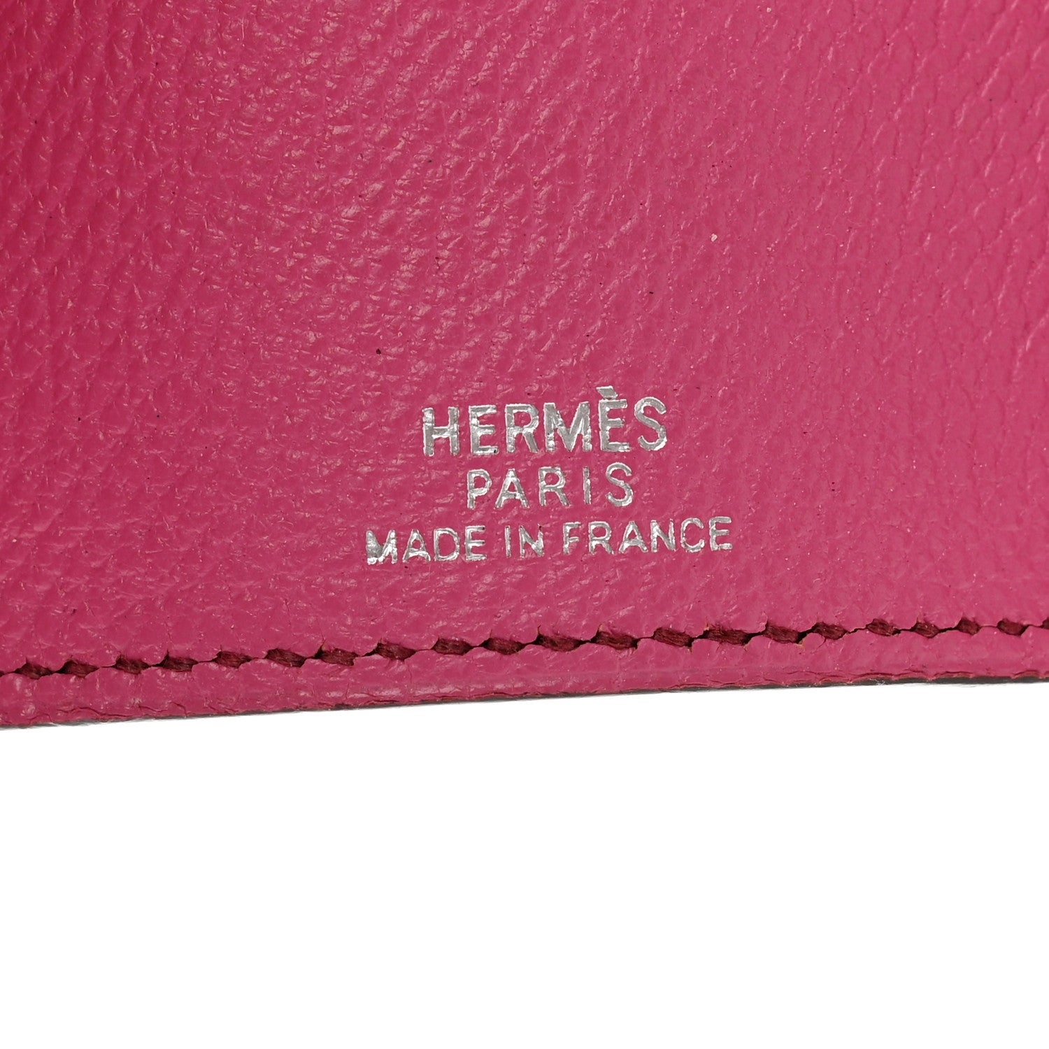 Hermes Ostrich Bearn Multicles 4 Key Holder Fuchsia 5 of 8