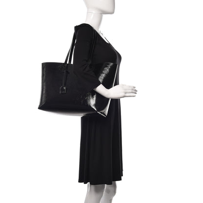Saint Laurent Patent Calfskin Large Shopping Tote Black 2 of 10