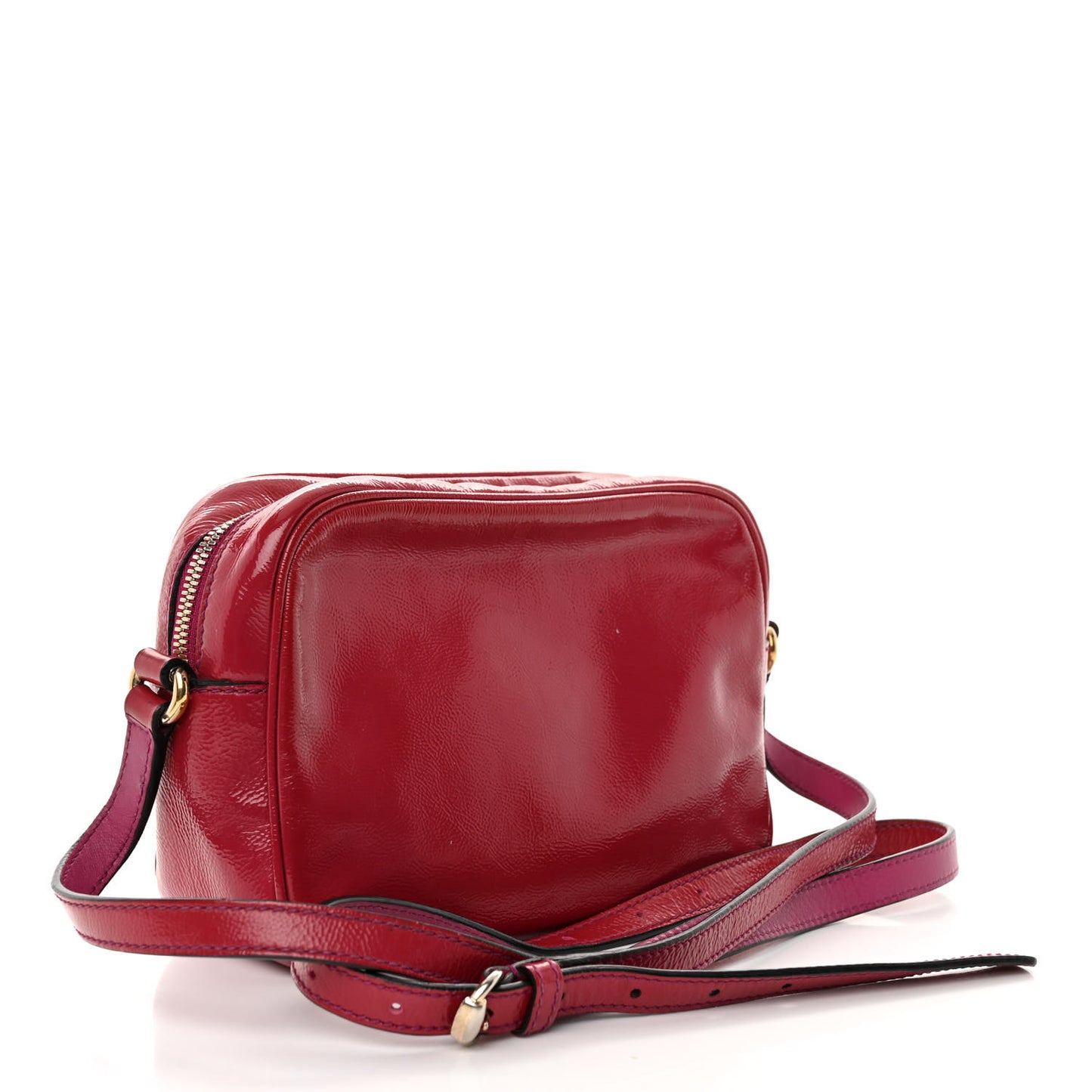 Soft Patent Small Soho Disco Bag Bright Bougainvillea