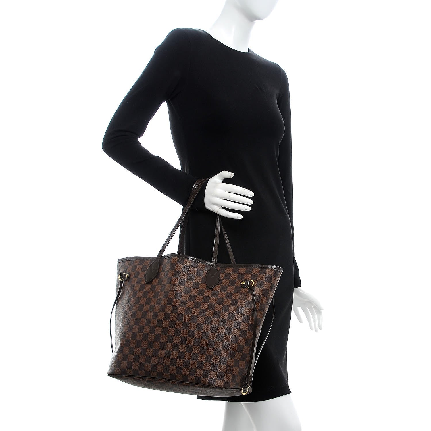 Louis Vuitton Damier Ebene Neverfull MM 2 of 7