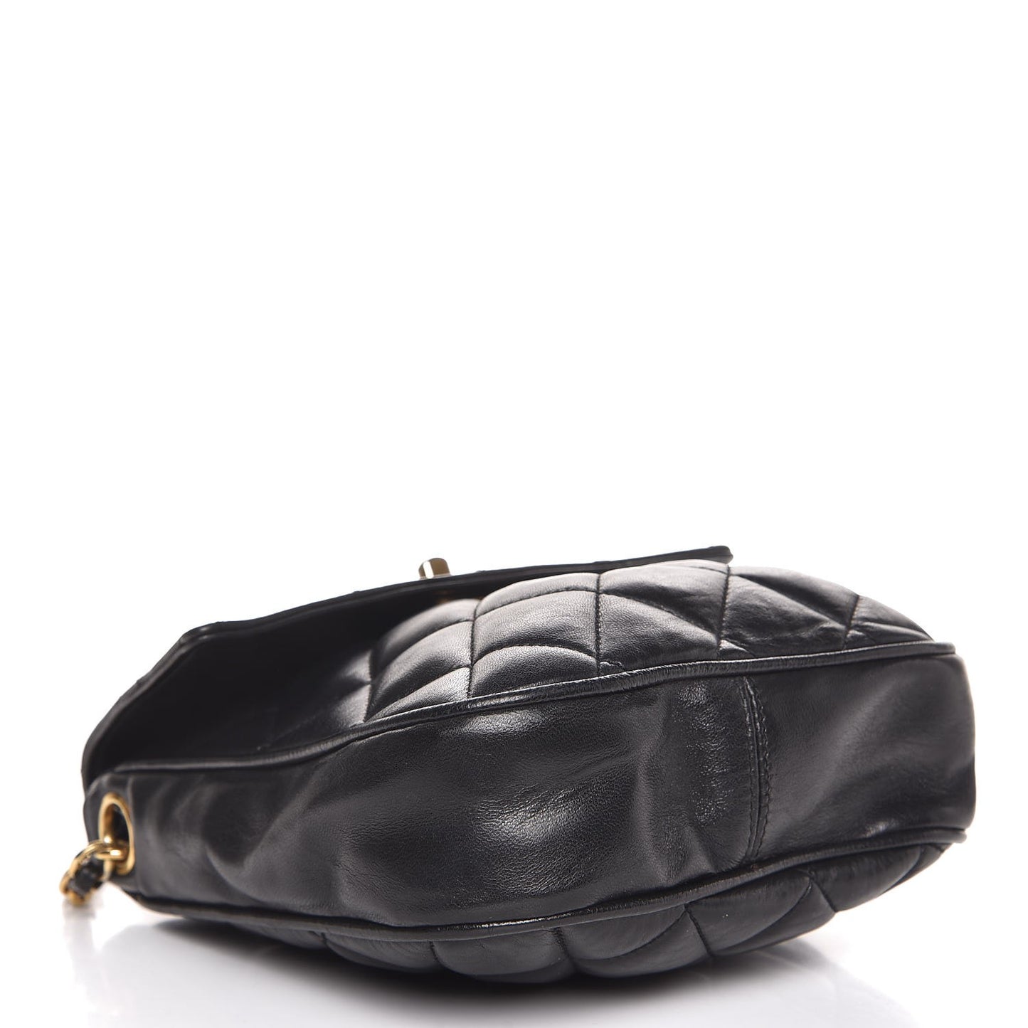Lambskin Quilted Small Flap Black