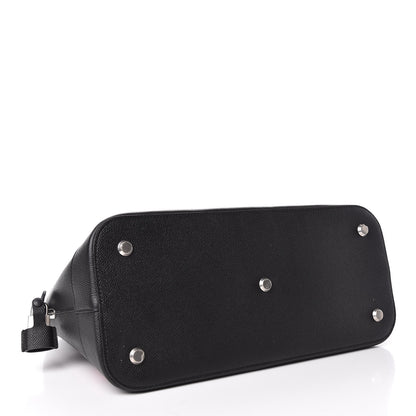 Balenciaga Signature Grained Calfskin Logo M Ville Top Handle Bag Black Rose Shocking 4 of 9