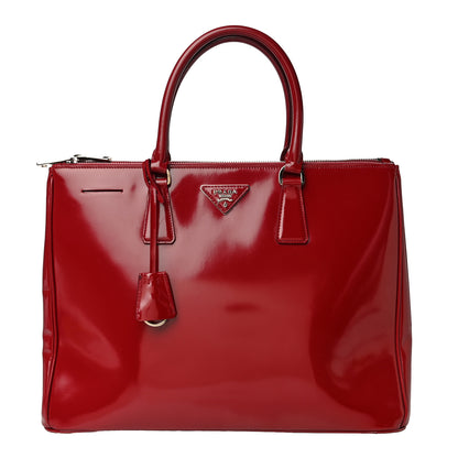 Prada Spazzolato Large Double Zip Tote Rubino 1 of 20
