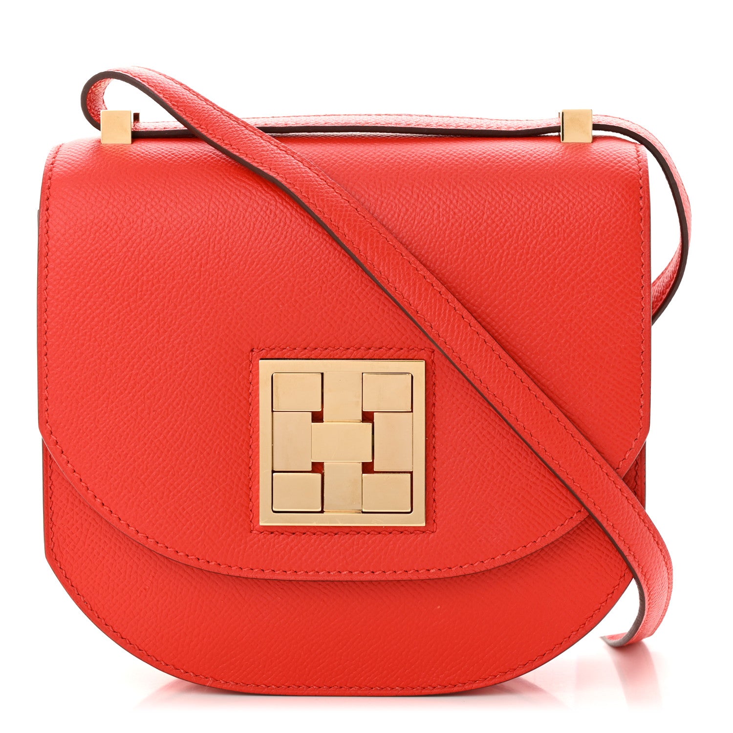 Hermes Epsom Mosaique Au 24-17 Rouge De Coeur 1 of 10