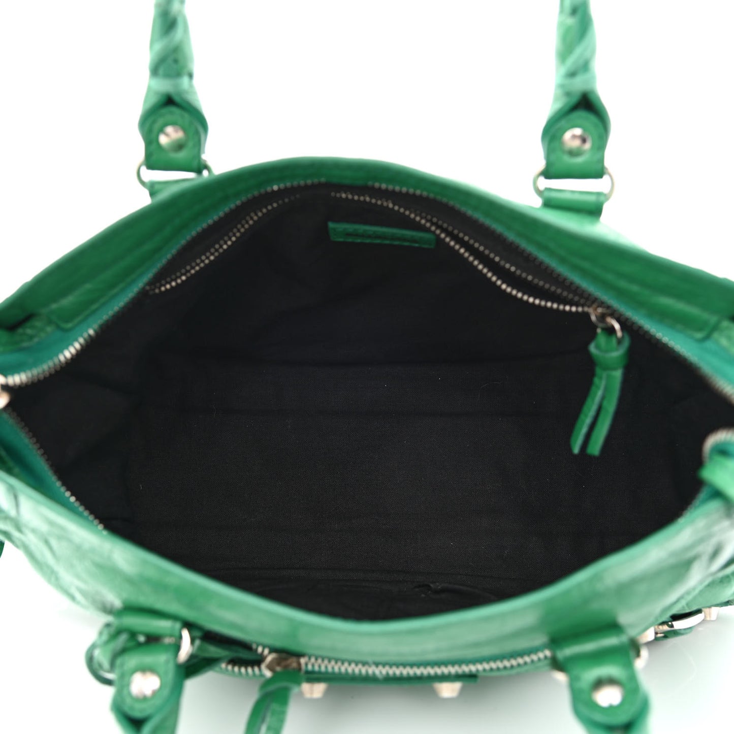 Agneau Classic Silver Hardware S City Magic Green