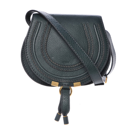 Chloe Calfskin Mini Marcie Round Crossbody Bag Teal 1 of 8