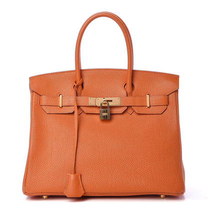 Hermes Togo Birkin 30 Orange 1 of 38