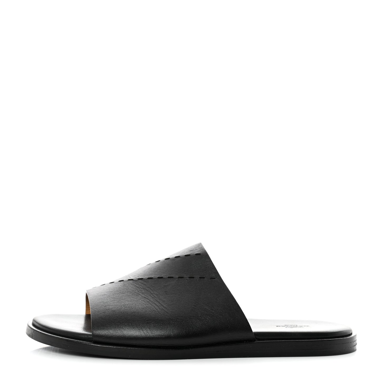 Calfskin Mens Smyrne Sandals 43 Black