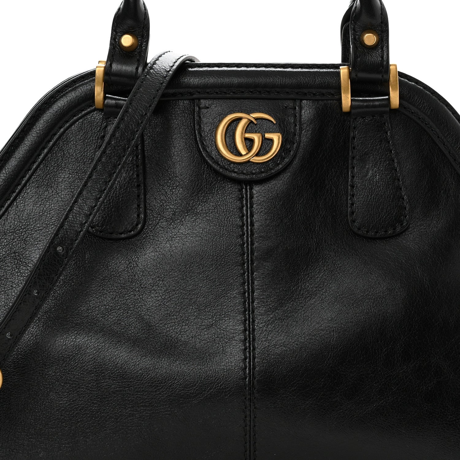 Gucci Calfskin Medium Re(Belle) Top Handle Bag Black 8 of 10