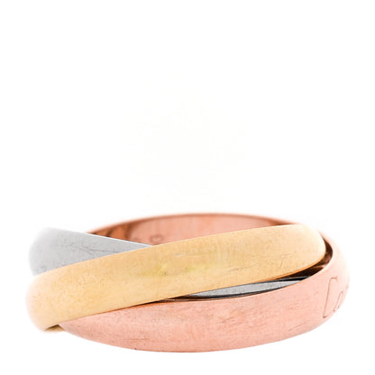 Cartier 18K Pink Yellow White Gold Classic Trinity Ring 52 6 3 of 4
