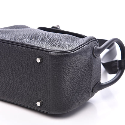 Hermes Taurillon Clemence Mini Lindy 20 Black 8 of 9