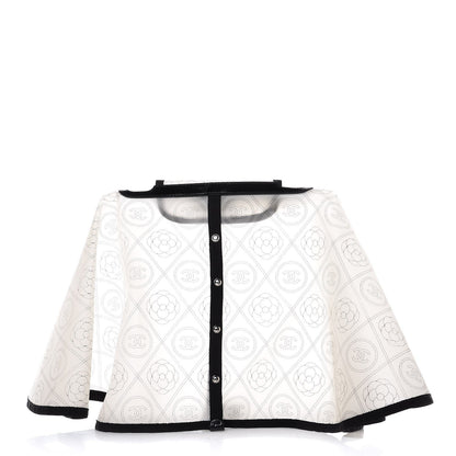 Chanel PVC Calfskin Coco Bag Raincoat White Black 1 of 6
