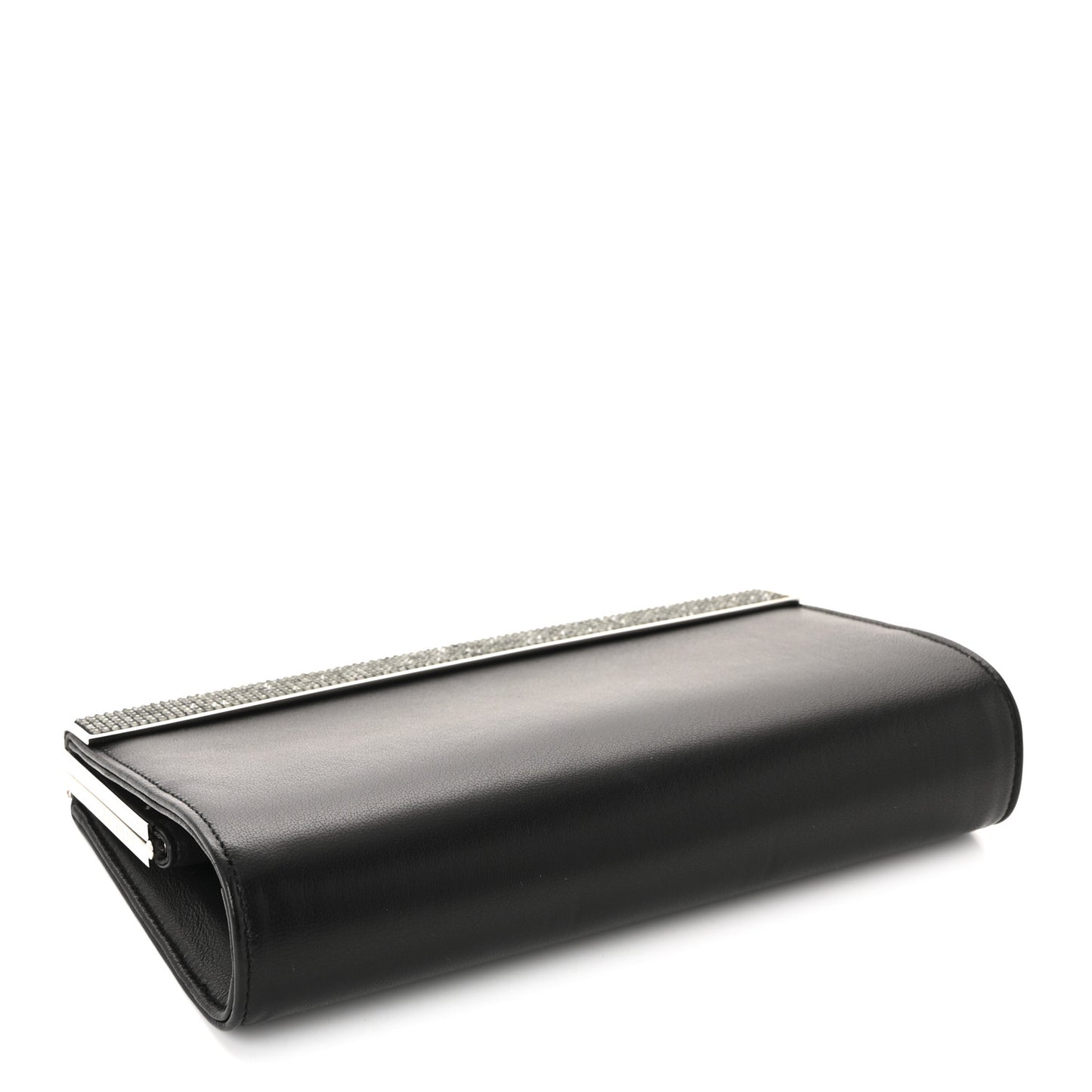 Nappa Hotfix Crystal Cayla Clutch Black