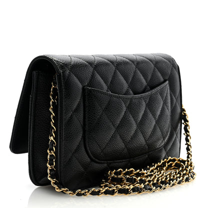 Chanel Caviar Quilted Wallet on Chain WOC Black 3 of 9
