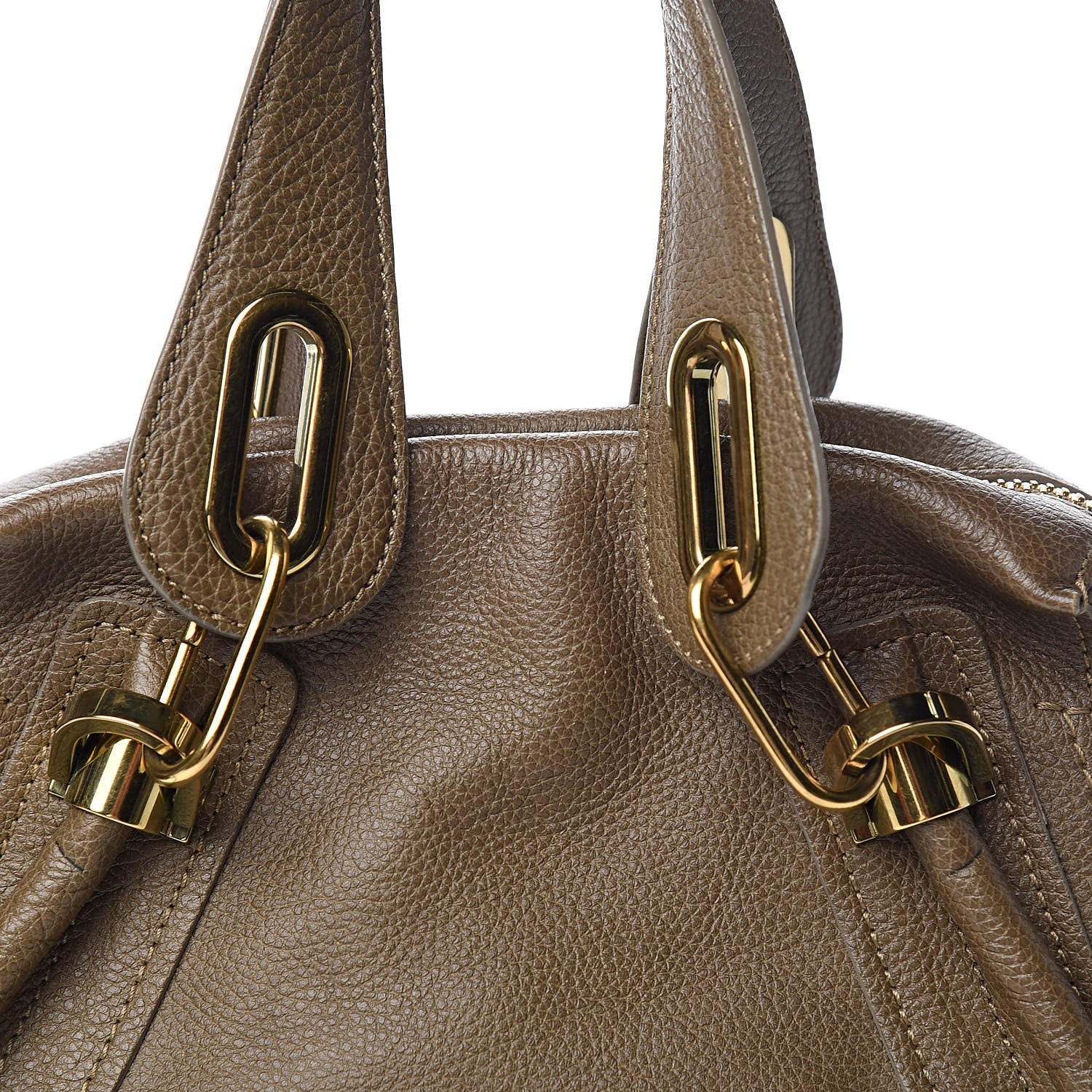 Chloe Calfskin Small Paraty Barbour Khaki 12 of 12