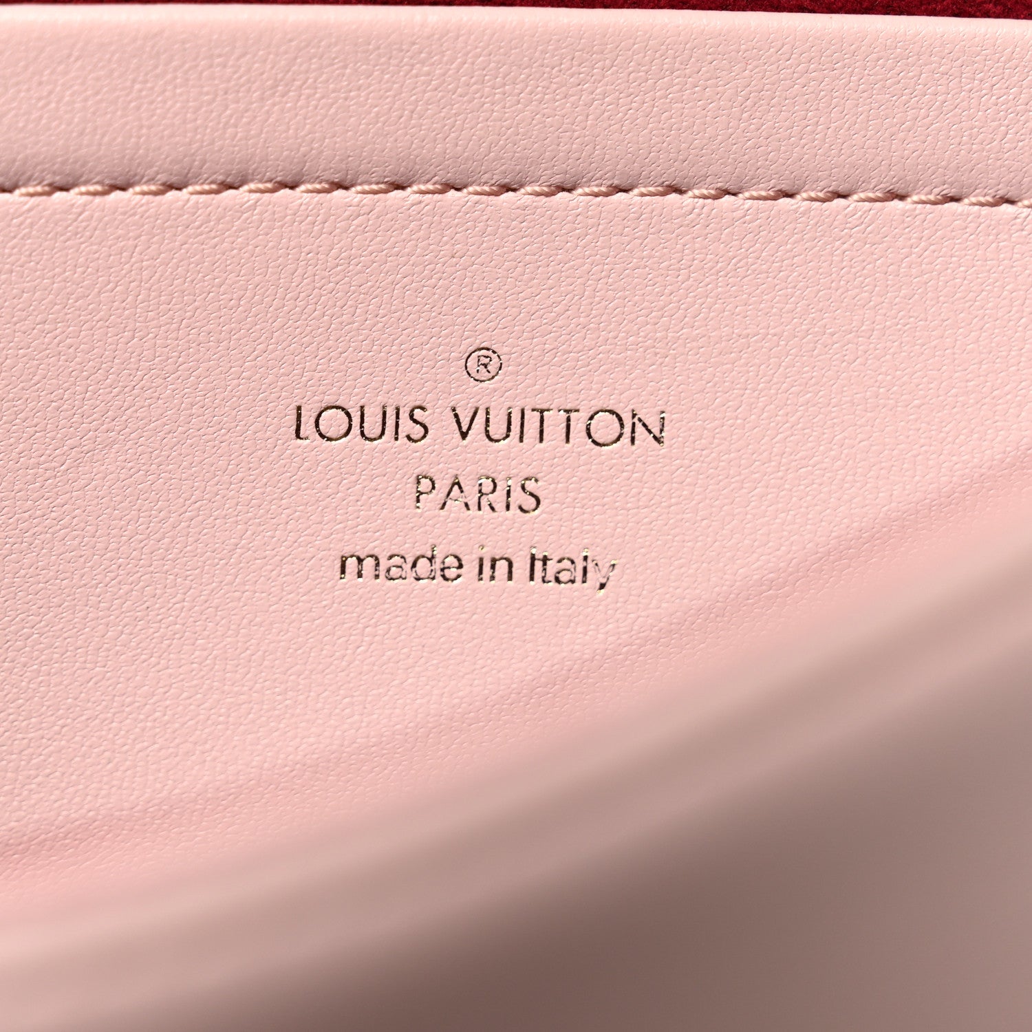 Louis Vuitton Lambskin Embossed Monogram Pochette Coussin Rose 5 of 13