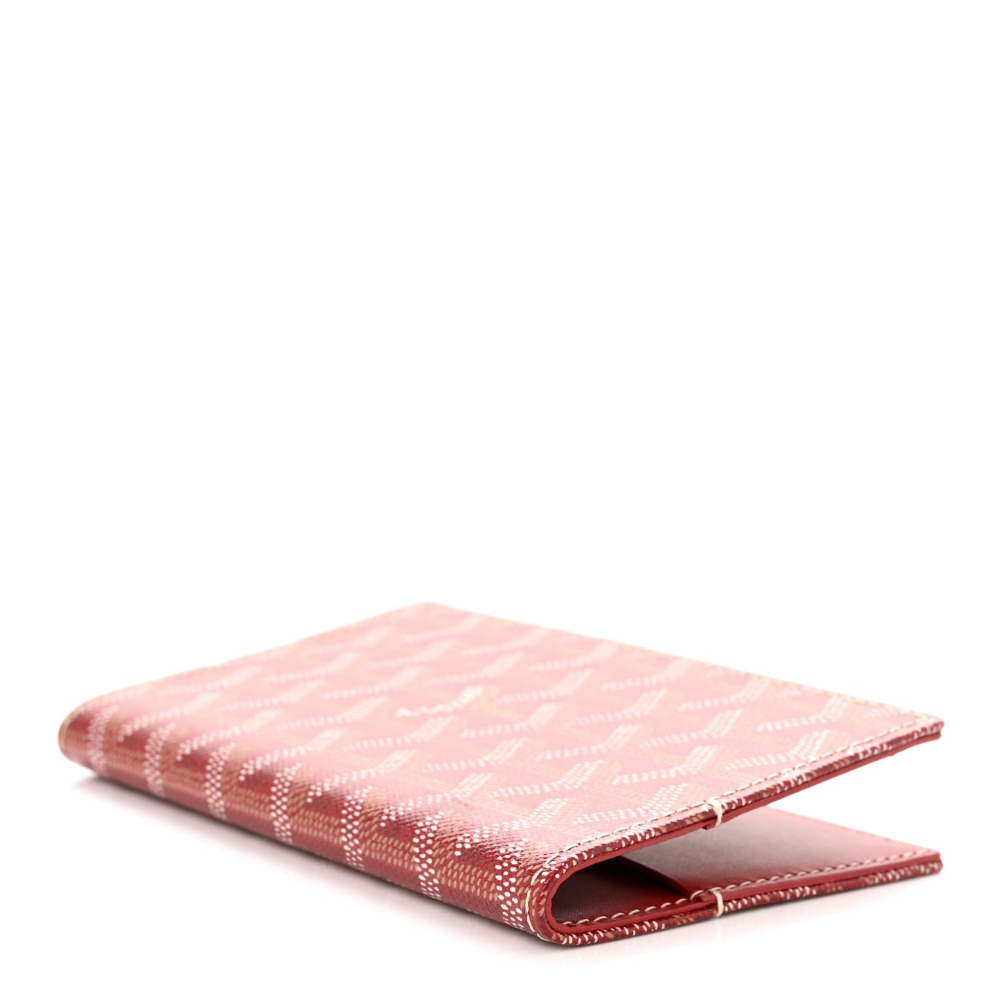 Goyardine Passport Wallet Red