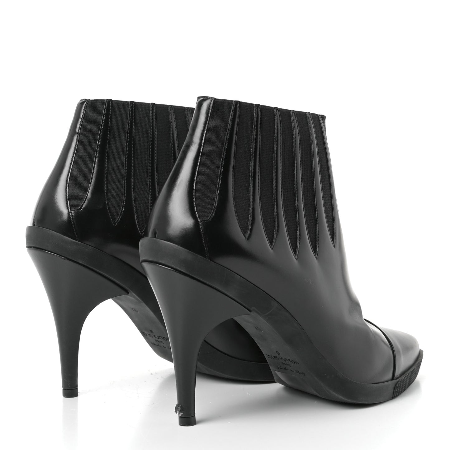 Calfskin Ankle Boots 40 Black